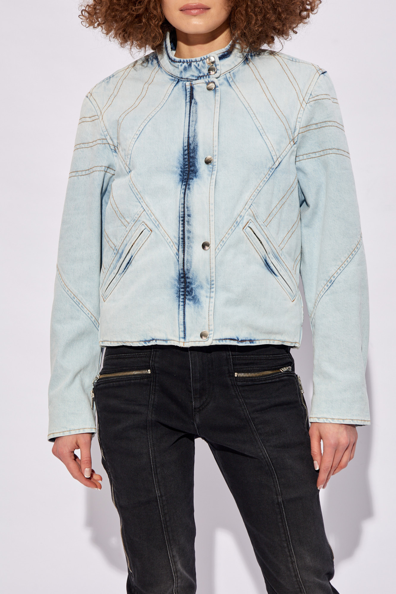 ISABEL MARANT｜DENIM JACKETS (CHADY (VE0203FB B1H09I 30B Light blue 'Chady' denim jacket Isabel Marant - Baum Und